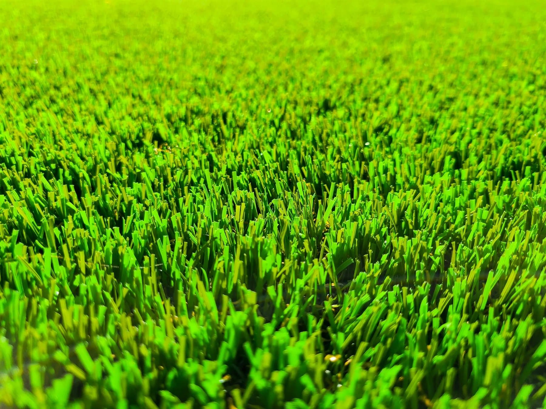 Close-up of premium synthetic turf available for contractor wholesale orders